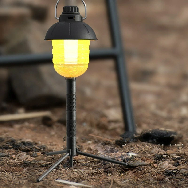 (image for) Aluminum Lantern Stand Camping Lamp Pole for Astrolux&reg; CL01 Foldable Light Support Holder Lamp Bracket Camera Phone Tripod Stand For Picnic